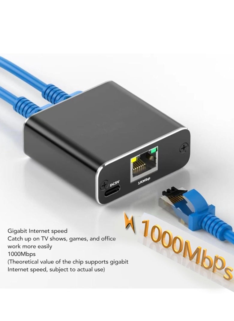 غاز موزع كابل شبكة جيجابت RJ45 - موزع إيثرنت 1 في 2 مخرج  - Image 2