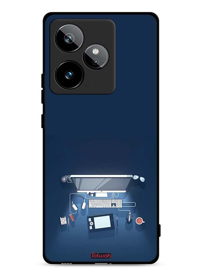 Tolwak Realme GT 7 5G Protective Case Cover Computer Desk Art