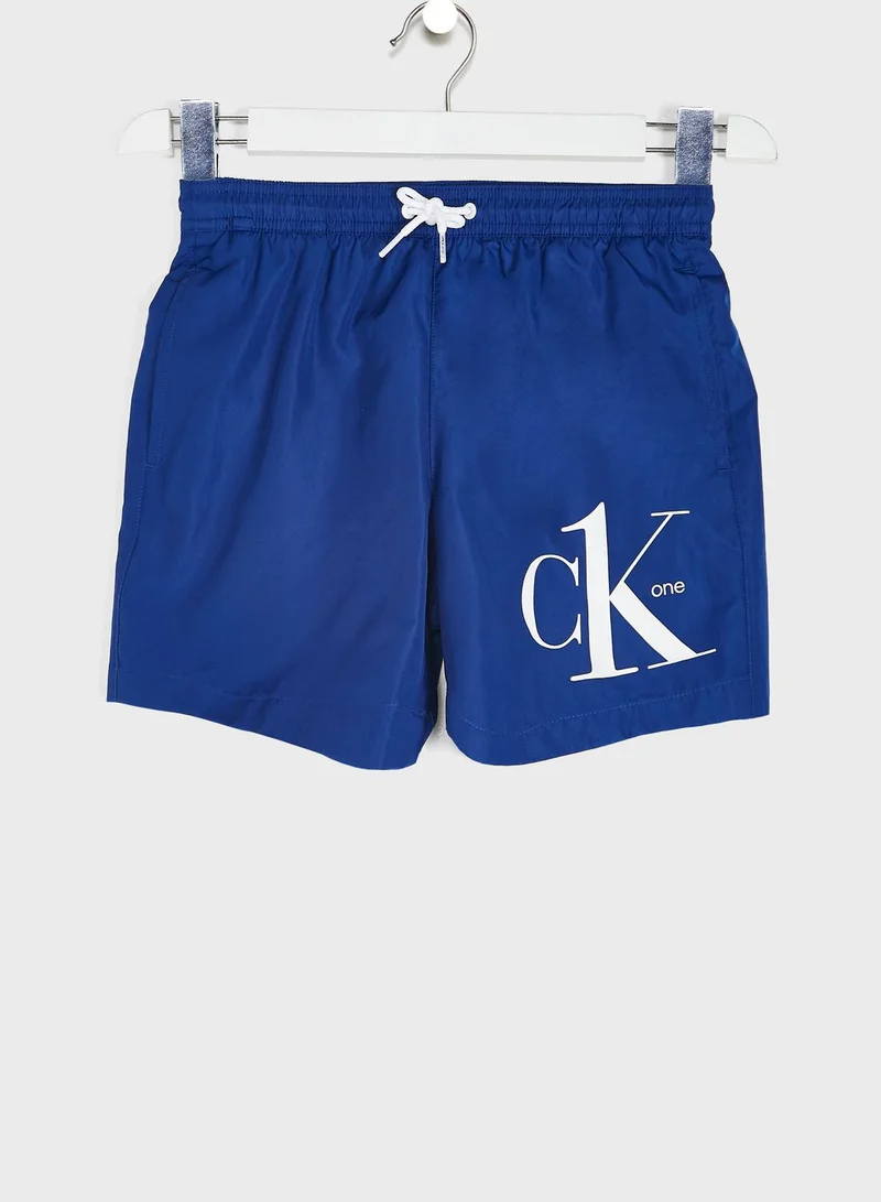 CALVIN KLEIN Youth Drawstring Swim Shorts