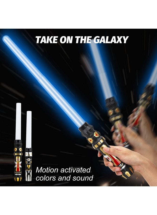 Toy Light Up Saber 2 Pack Light Up Saber For Kids Extendable Light Up Toy Sword For Kids Led Light Sword Lightsavers With Motion Sensitive Fx Sound Dual Dark Saber Light Up Sabers For Adults - Image 4