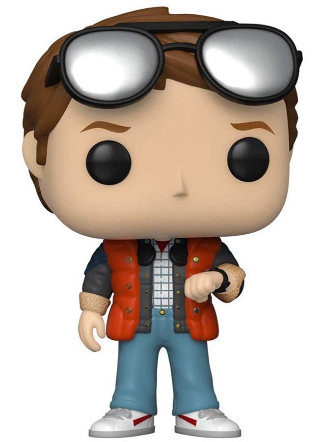 Funko 48907 Pop! Movies Back To The Future Marty Checking Watch Vinyl Figure 9 Cm (Uk Exclusive)