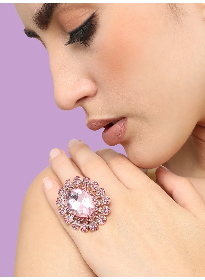 SOHI Party Artificial Cocktail Ring Jewellery