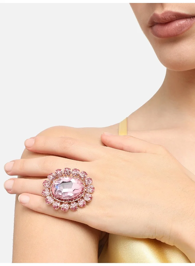 SOHI Party Artificial Cocktail Ring Jewellery