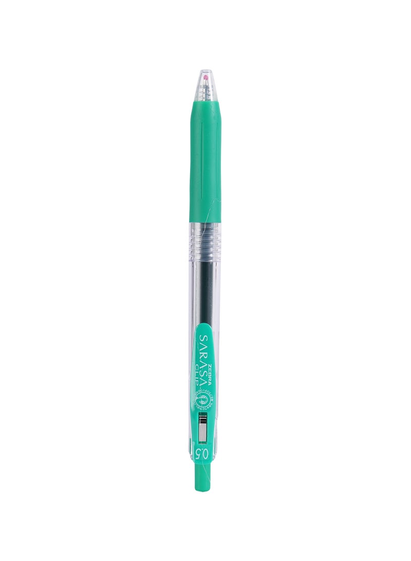 ZEBRA Sararsa Clip Green Gel Pen 0.5mm, for Journaling , Sketching , Drawing , Note-Taking , Pack of 10 Pens - Image 2