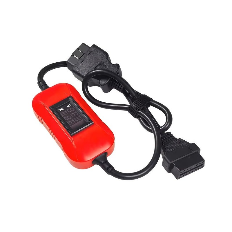 Red 24V To 12V OBD Adapter For Heavy Duty Diesel Truck Conversion Cable - Image 1