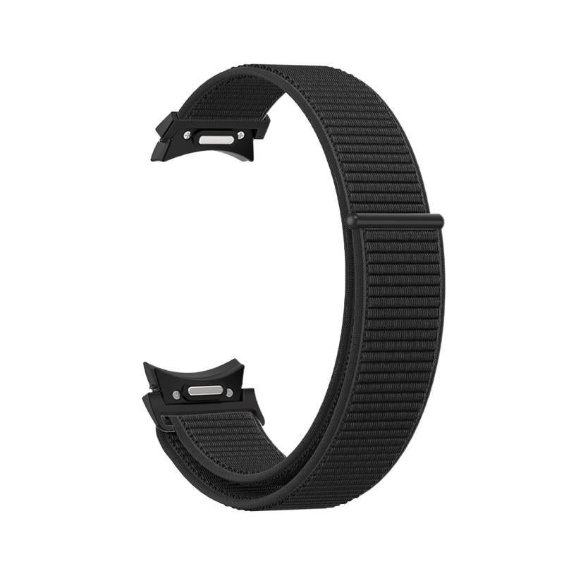 سوار ساعة ذكية سوار نايلون حلقي متوافق مع Samsung Galaxy Watch 6 بملاءمة قابلة للتعديل وحزام بديل باللون أخضر قابل للتعديل - Image 3