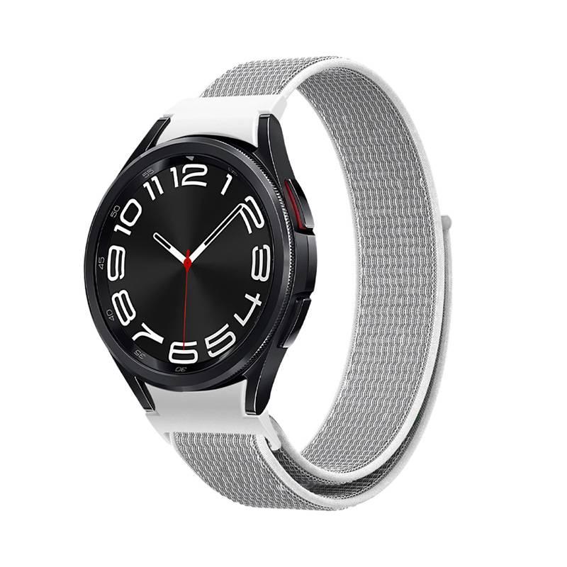 سوار ساعة ذكية سوار نايلون حلقي متوافق مع Samsung Galaxy Watch 6 بملاءمة قابلة للتعديل وحزام بديل باللون أخضر قابل للتعديل - Image 5