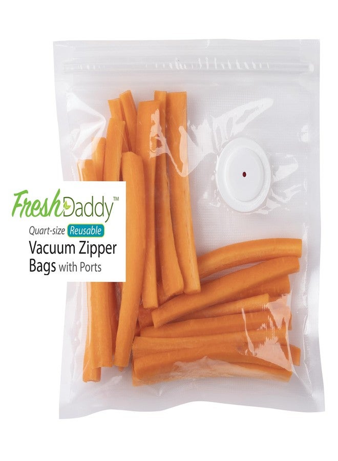 Presto! Presto FreshDaddy™ 09513 Vacuum Zipper Bags with Ports, quart-size - Image 5
