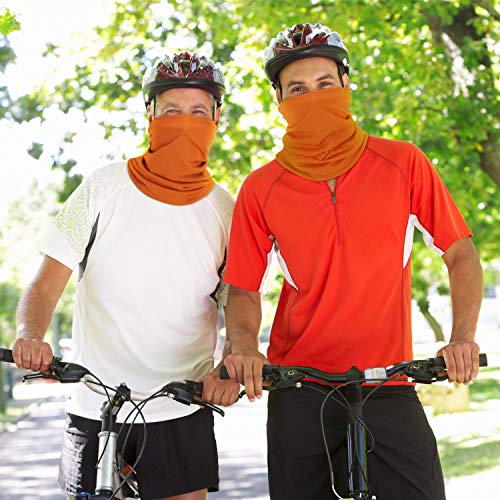 Geyoga 6 Pieces Summer UV Protection Cooling Neck Gaiter Face Clothing Neck Gaiter Mask Scarf Sunscreen Breathable Bandana(Delicate Colors) - Image 5