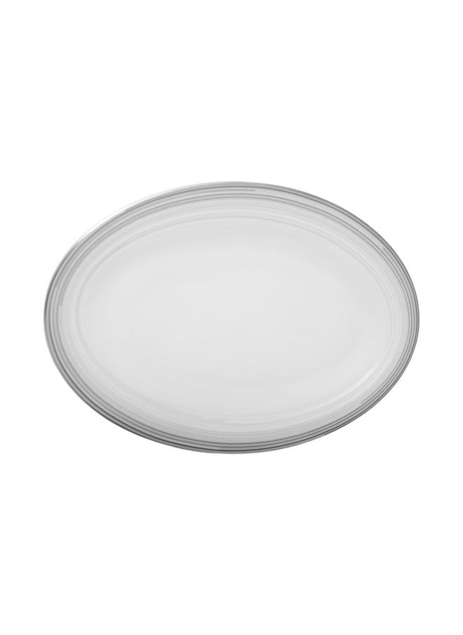 Royal Porcelain Royal Porcelain Oval Platter Silver Eternity 26 x 40 CM  - Image 2