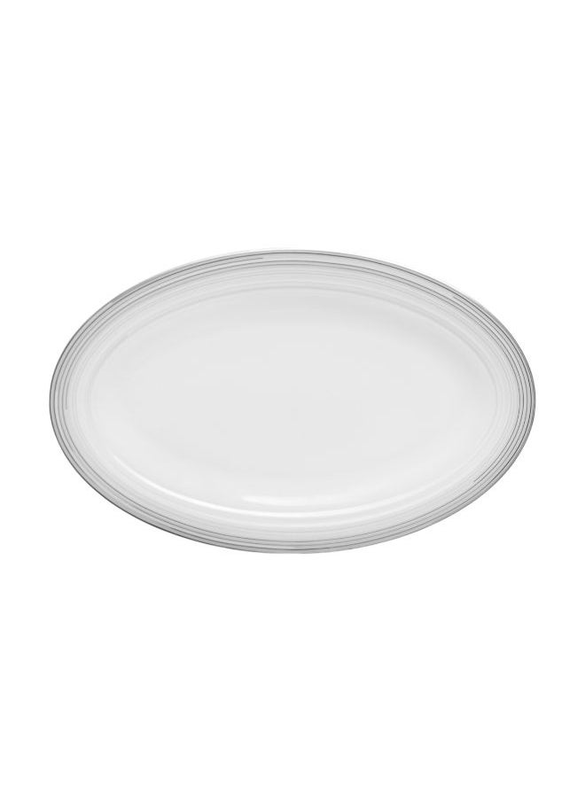 Royal Porcelain Royal Porcelain Oval Platter Silver Eternity 26 x 40 CM  - Image 3