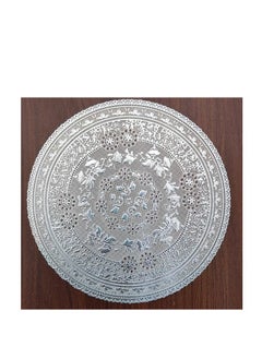 Generic 24-Piece Plastic Doilies Paper silver 15cm  - Image 3