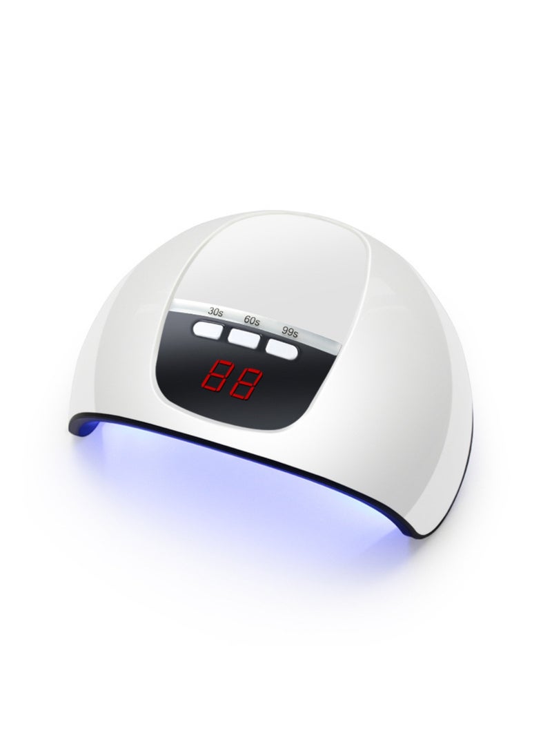 Arabest UV LED Nail Lamp for Gel Polish - Quick-Dry USB Powered Nail Dryer with 3 Timer Settings, LCD Display, Smart Auto-Sensing, Plastic, Unscented Manicure and Pedicure Tool(Pink) - Image 4