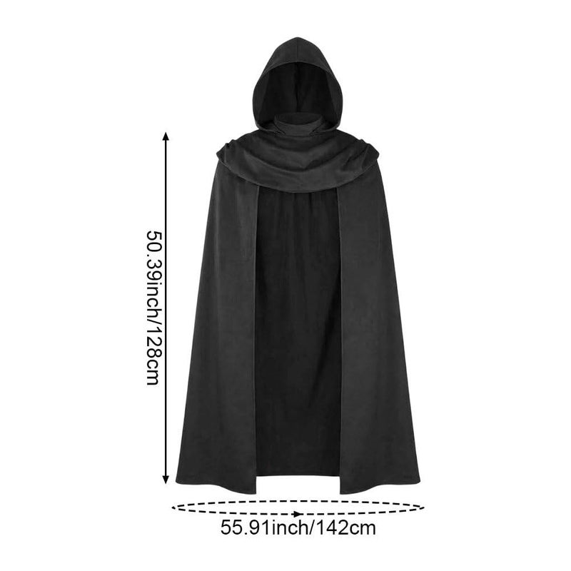 Sanfly Adult Hooded Medieval Knight Cloak Polyester Cape for Halloween Theatre Cosplay - Image 4