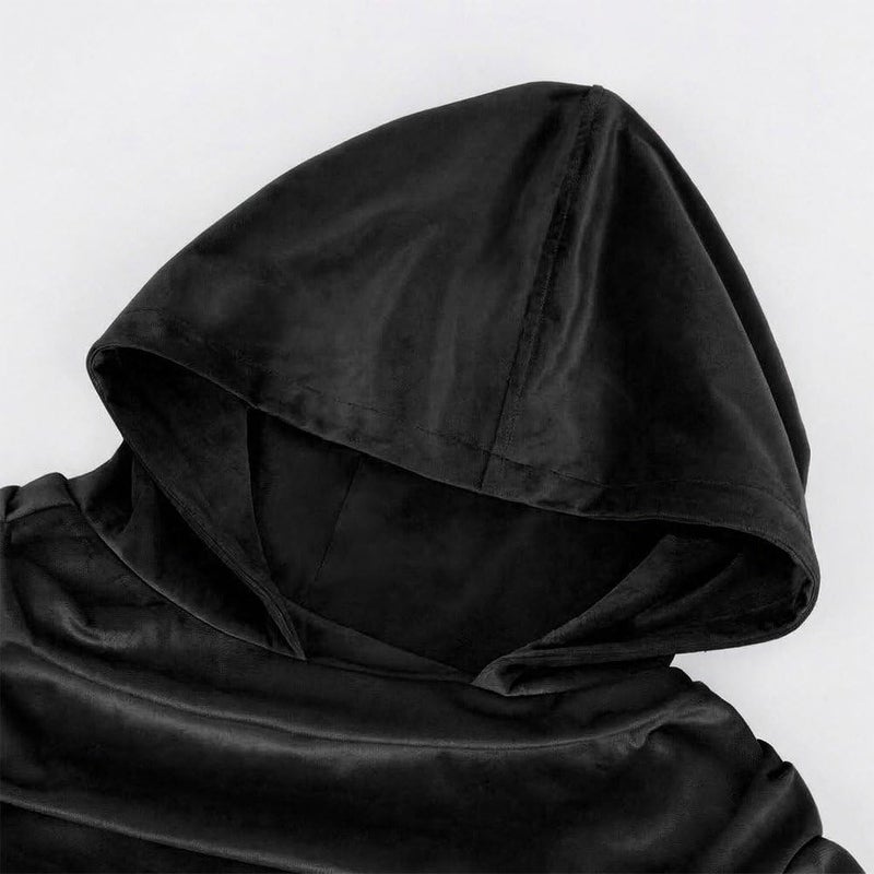 Sanfly Adult Hooded Medieval Knight Cloak Polyester Cape for Halloween Theatre Cosplay - Image 3
