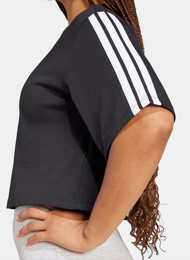 Adidas Essentials 3-Stripes Cotton Loose T-Shirt - Image 4