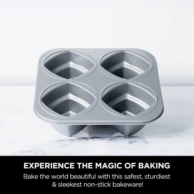 MEYER Meyer Bakemaster NonStick 2Piece Bakeware Set Square Cake pan and a Round Cake pan  - Image 3