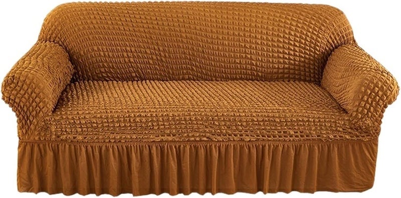 Sofa Cover for Living Room Couch Protector with Skirts Unique Soft Slipcover for Home for Couch Cushion(Color 3,4-Seater(235-300cm)) - Image 1