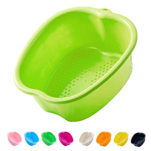 AXLOFO Foot Soaking Bath Basin Large Plastic Foot Soaking Tub Foot Massage Foot Bath Bucket Great for Getting the DeadOld Skin Off Your Feet apple green
