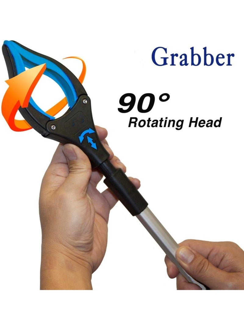 Generic 2-Pack Reacher Grabber Tool, 80cm Foldable Grabber Reacher for Elderly, Lightweight Extra Long Handy Trash Claw Grabber, Reaching Assist Tool for Trash Pick Up, Litter Picker, Arm Extension.  - Image 2