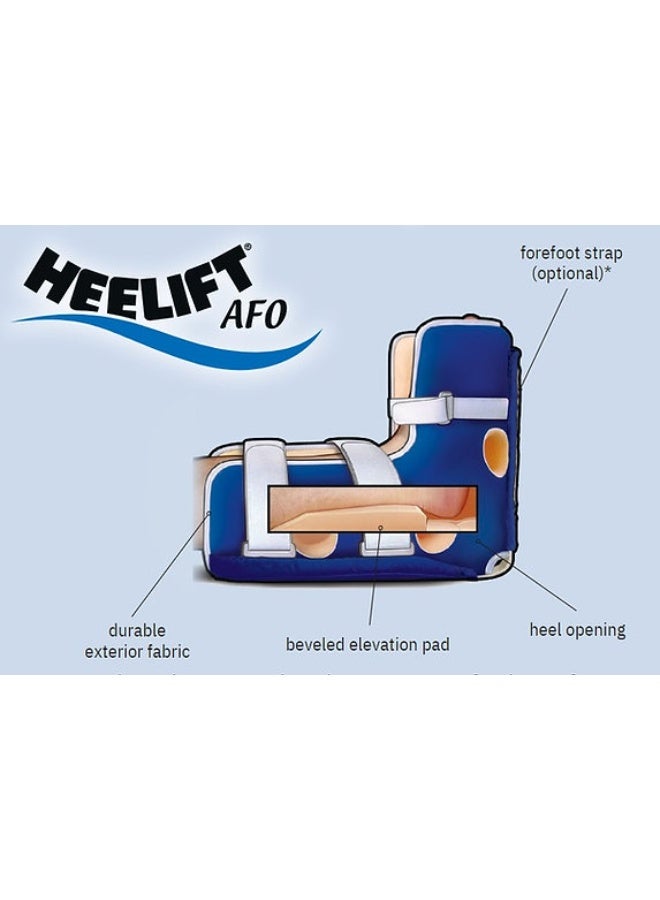 Walgreens Healift AFO Smooth – Standard Size Ankle Foot Brace with Semi-Rigid Splint, Non-Slip Sole, Heel Offloading Support, Easy Glide Design, Standerd size, Unisex. - Image 4
