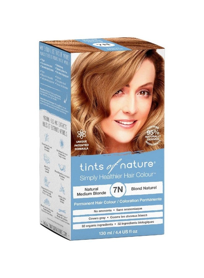 tints of nature 7N Natural Medium Blonde Permanent Hair Dye, Nourishes Hair And Covers Greys, Ammonia-Free, 130Ml - Image 2