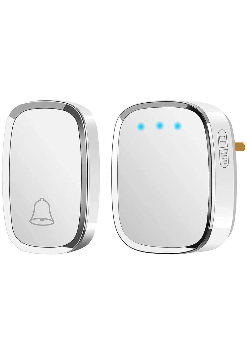 MarlaMall طقم جرس الباب للفصل الدراسي باللون الأبيض - Image 1