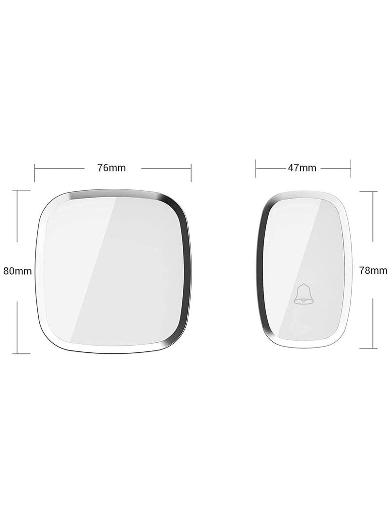 MarlaMall طقم جرس الباب للفصل الدراسي باللون الأبيض - Image 5