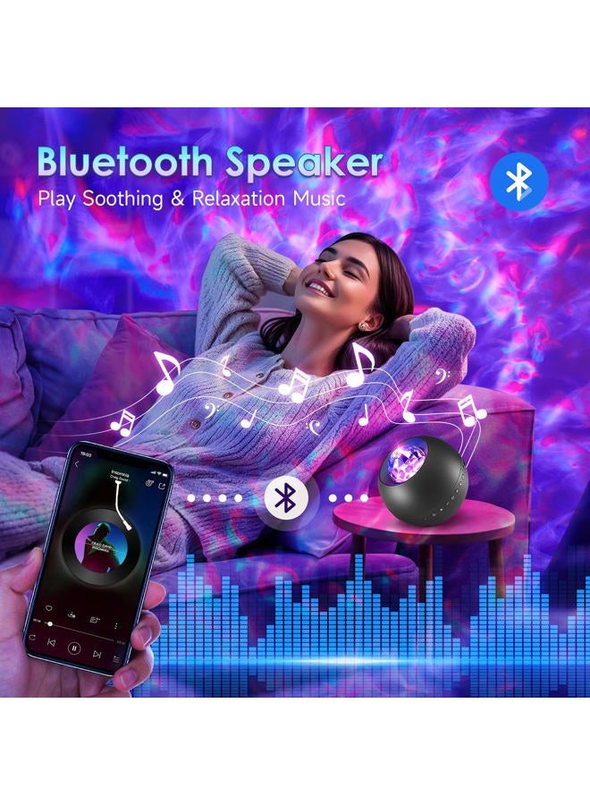 One Fire Galaxy Projector, Vibrant Galaxy Light Projector, White Noise & Bluetooth Room Lights for Bedroom,Remote Timer Kids Night Light,Cute Room Decor for Teen Girl Valentine's Day Gifts - Image 4