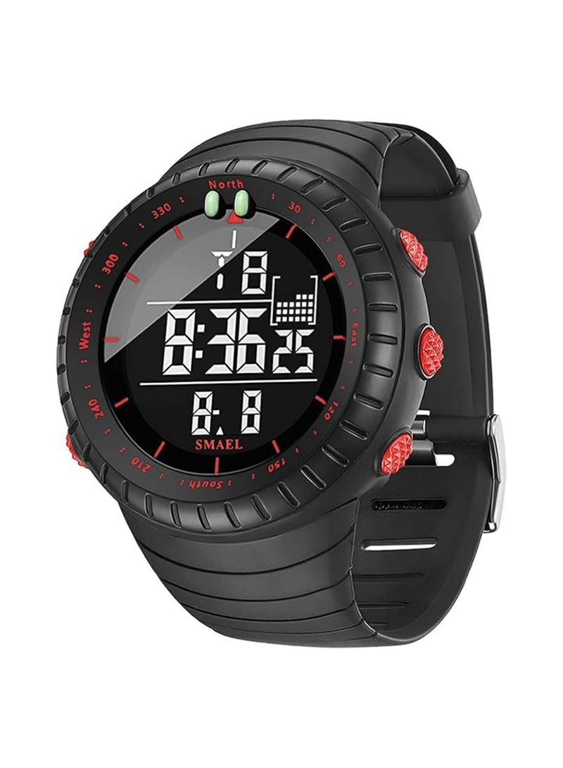 SMAEL Men's Waterproof Analog Digital Wristwatch and Sport Wrist Watch, Men's Multifunction Outdoor Watch Waterproof Sports Digital Watch with Luminous, Alarm, Calendar; Stopwatch and 12/24H Format - Image 1
