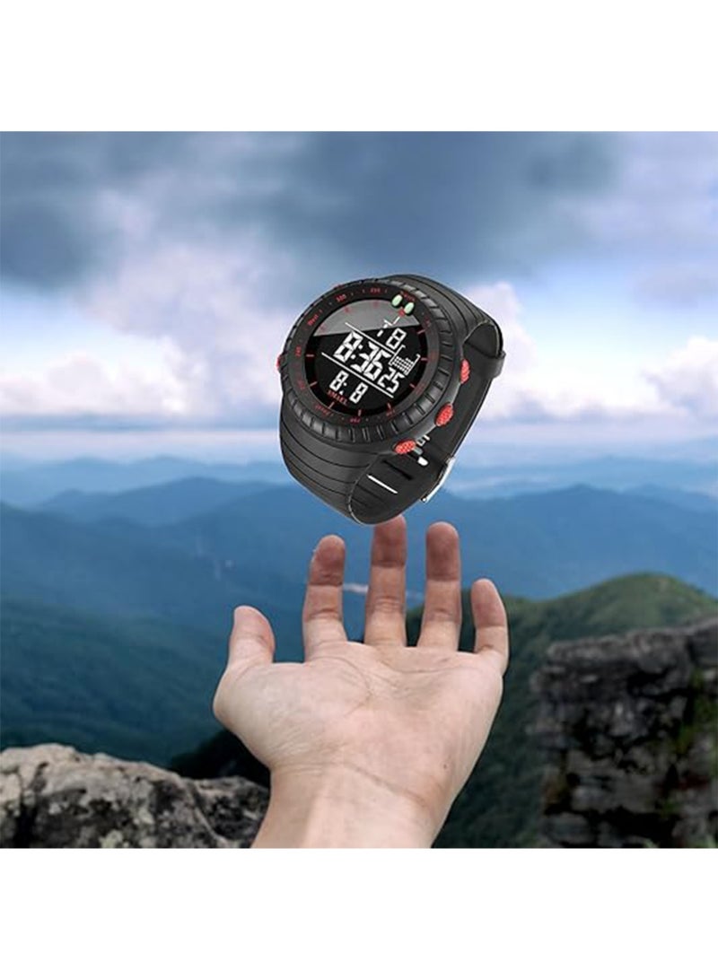 SMAEL Men's Waterproof Analog Digital Wristwatch and Sport Wrist Watch, Men's Multifunction Outdoor Watch Waterproof Sports Digital Watch with Luminous, Alarm, Calendar; Stopwatch and 12/24H Format - Image 3