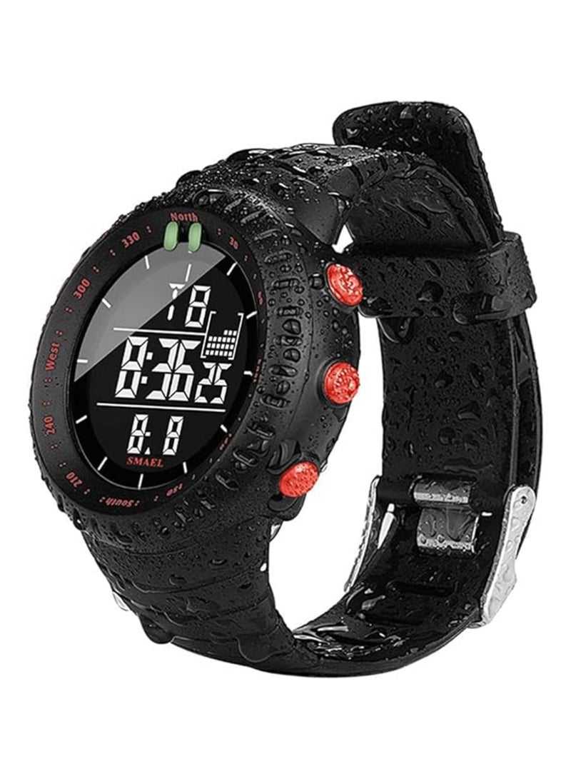 SMAEL Men's Waterproof Analog Digital Wristwatch and Sport Wrist Watch, Men's Multifunction Outdoor Watch Waterproof Sports Digital Watch with Luminous, Alarm, Calendar; Stopwatch and 12/24H Format - Image 4