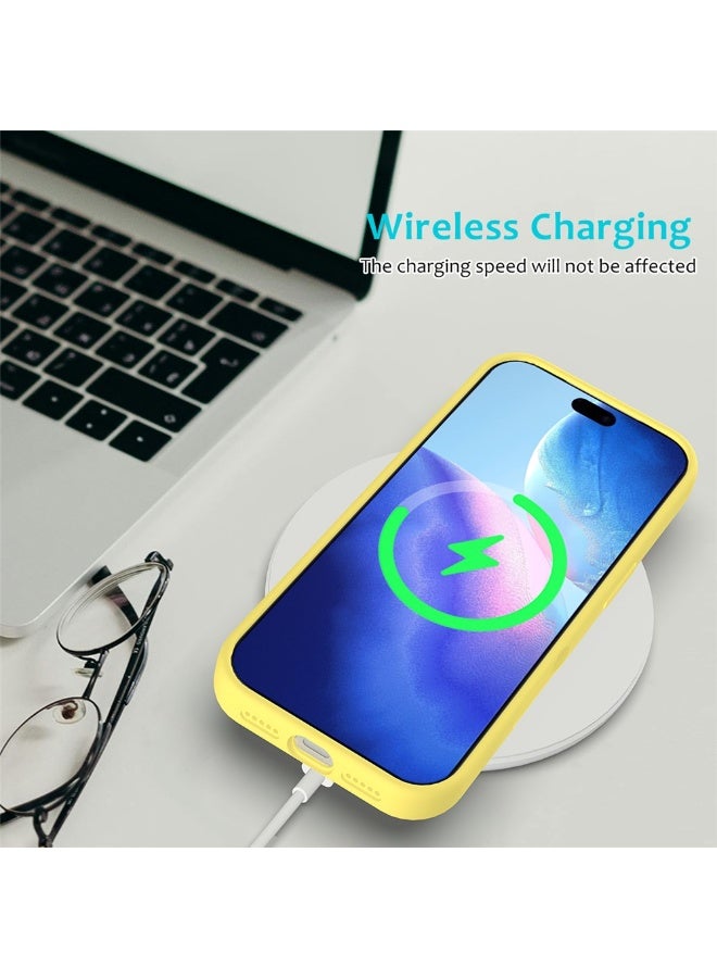 Liquid Silicone Protective Case Compatible with iPhone 17 Pro 6.3-Inch, Slim Matte Back Cover, Silky Soft Touch, Shockproof Design, Anti-Fingerprint with Microfiber Lining - Image 5