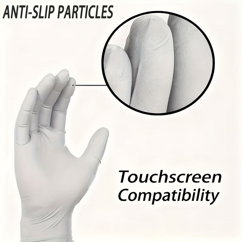 30pcs Gray Nitrile Disposable Gloves Latex Free for Home Kitchen Cleaning - Image 4