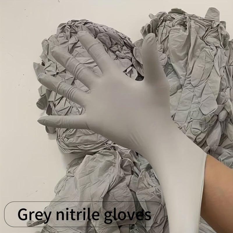30pcs Gray Nitrile Disposable Gloves Latex Free for Home Kitchen Cleaning - Image 5