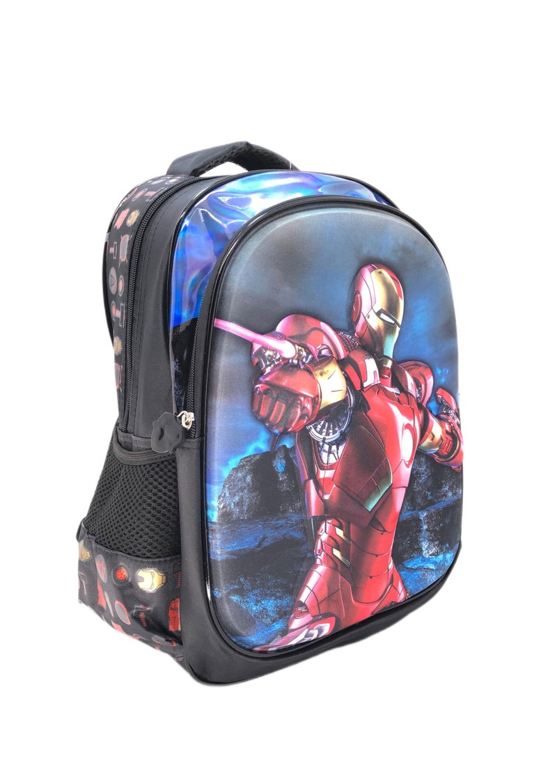 i-kola - 16-Inch 3D School Backpack Set with Lunch Bag and Pencil Case, Cool Character Design For Boys - Image 1