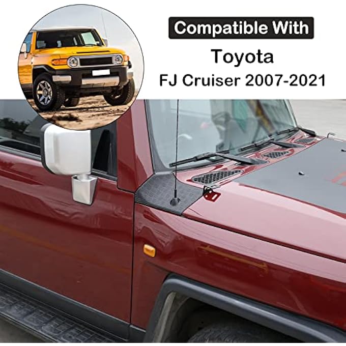 Unity Cowl Body Armor Outer Cowl Covers Side Corner Guards Fit ToyotA Fj Cruiser 20072021 Car Hood Side Body Armor Outer Cowling Cover Trim Hood Side Corner Guard Hood Side Trim Panel Cover Accessories - Image 3