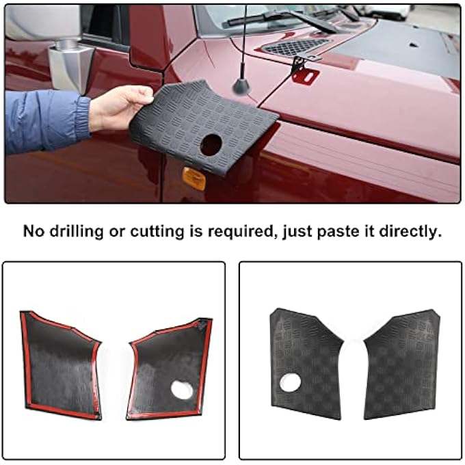 Unity Cowl Body Armor Outer Cowl Covers Side Corner Guards Fit ToyotA Fj Cruiser 20072021 Car Hood Side Body Armor Outer Cowling Cover Trim Hood Side Corner Guard Hood Side Trim Panel Cover Accessories - Image 5