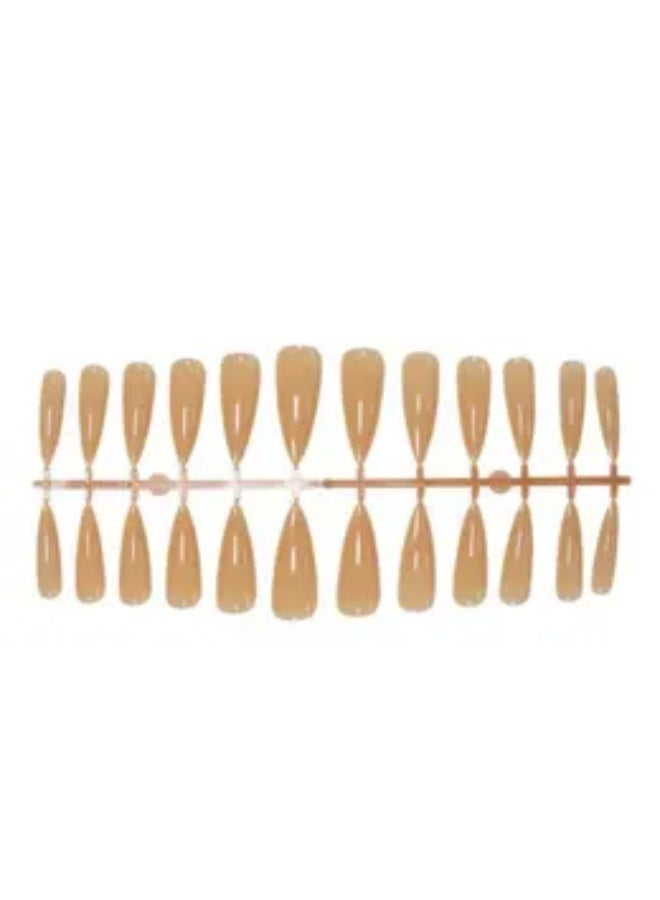 Stiletto False Nails Full Cover Soft Gel Acrylic Tips Pointy Fake Nail Artificial Fingernails Manicure Designs Decor for Women Girls Home Salon 1SHEET 24PCS - Image 3