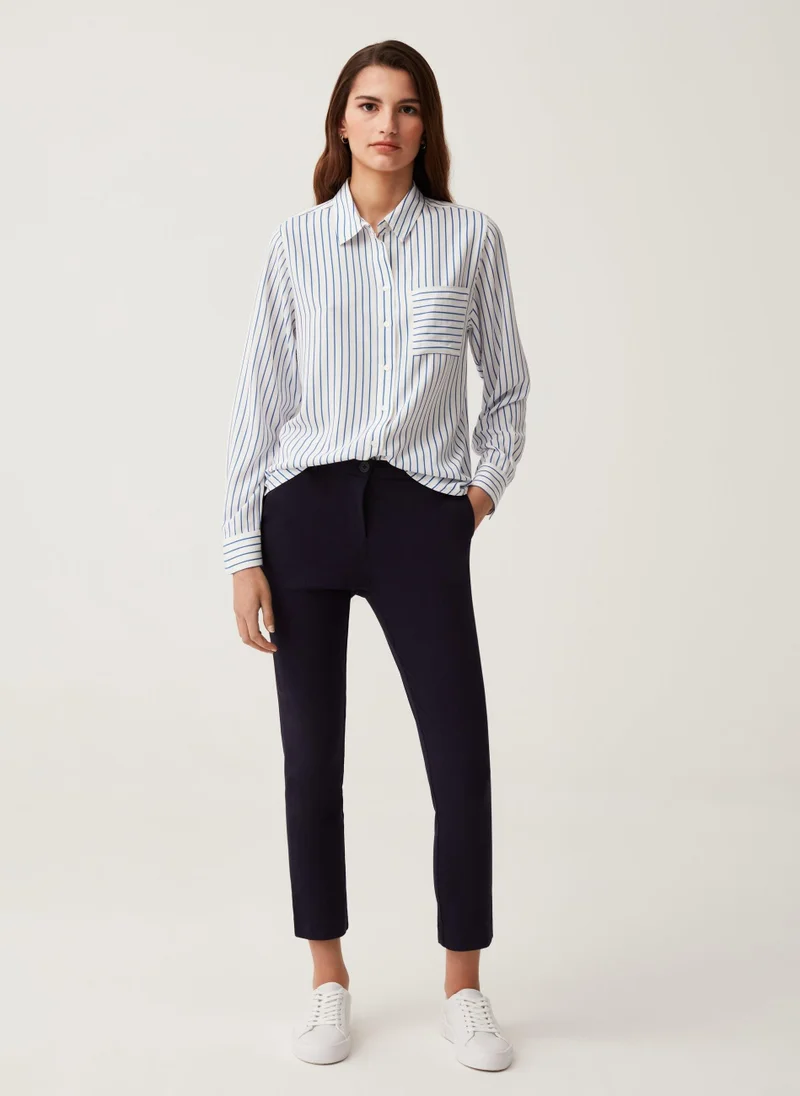 او في اس OVS Womens Pants - Blue