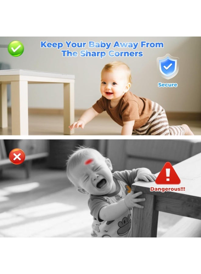 Edge Corner Protector Baby Proofing, Clear Soft Corner Protectors Baby Proof, Furniture Corner Guard & Edge Safety, Edge Protector for Table and Fireplace - Image 2