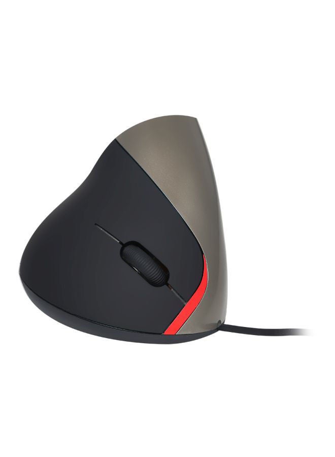 NIBEMINENT Wired Optical Vertical Mouse Grey/Black  - Image 1