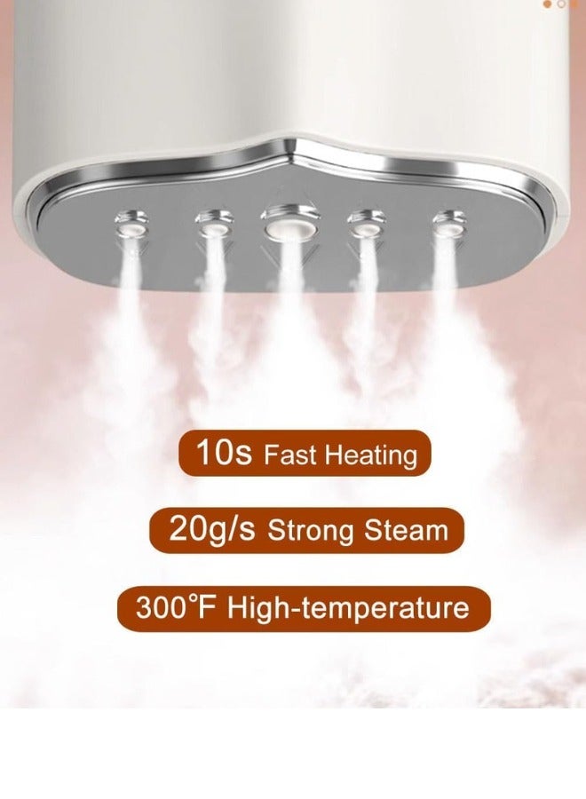 Chase Up Travel garment Steamer Iron for Clothes,1000w Mini Portable handheld clothes steamers Travel Size Small Steam Iron Hand Held Foladble clothing fabric steamer travel gift dorm home essentials. (White) - Image 2
