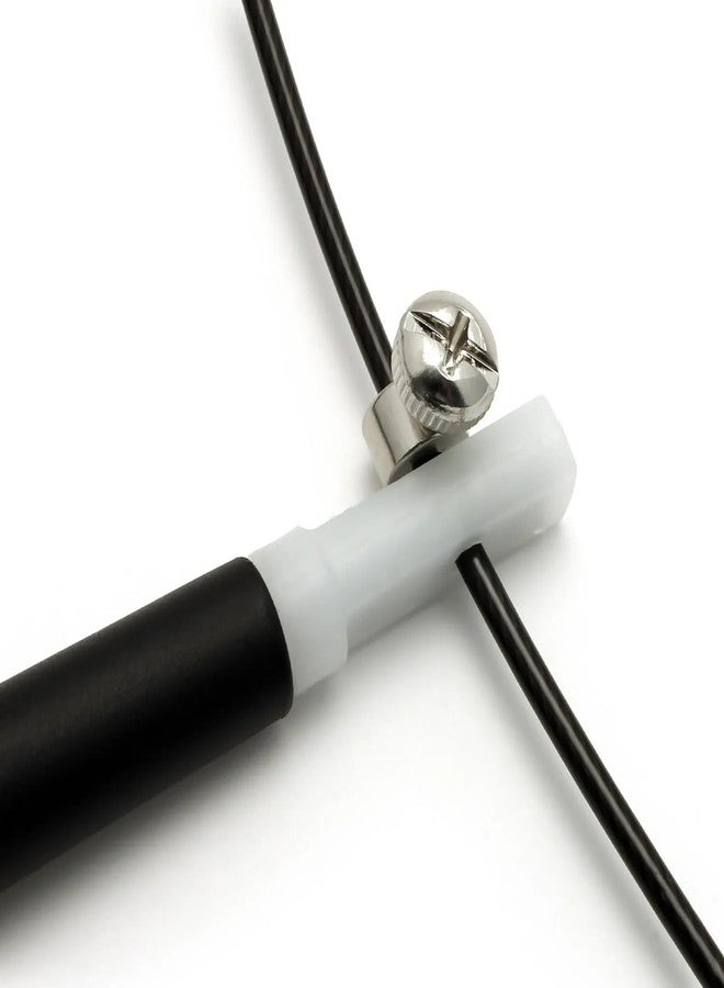 AMIFIT Plastic Speed Jump Rope, Black - Image 3