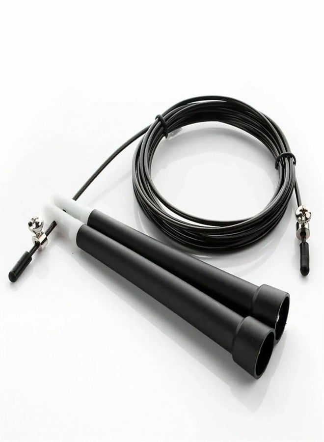 AMIFIT Plastic Speed Jump Rope, Black - Image 2