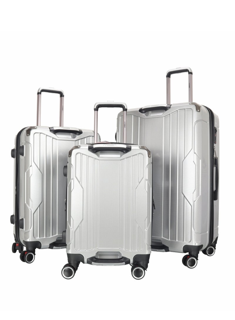 ستارجولد طقم حقائب سفر بعجلات من 3 قطع TPC عجلات جانبية صلبة مع قفل TSA - Image 1