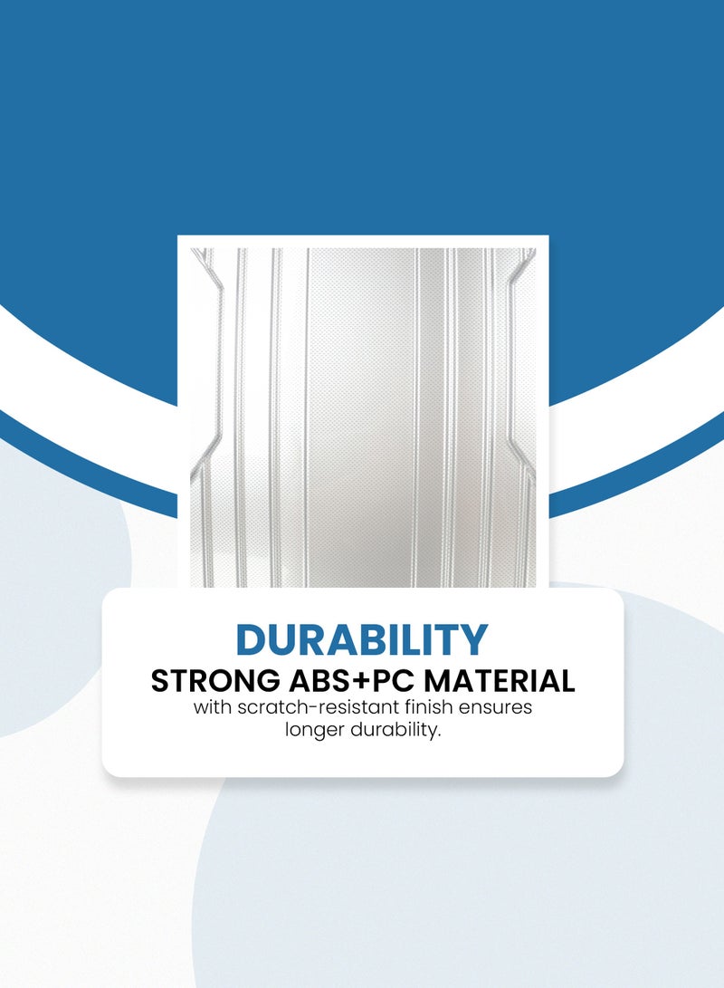 ستارجولد طقم حقائب سفر بعجلات من 3 قطع TPC عجلات جانبية صلبة مع قفل TSA - Image 5