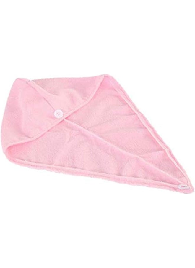 Generic 2 PCS Hair Towel Wrap, Hair Drying Towel with Buttons, Microfiber Towel, Dry Hair Hat, Bath Hair Cap  - Image 1