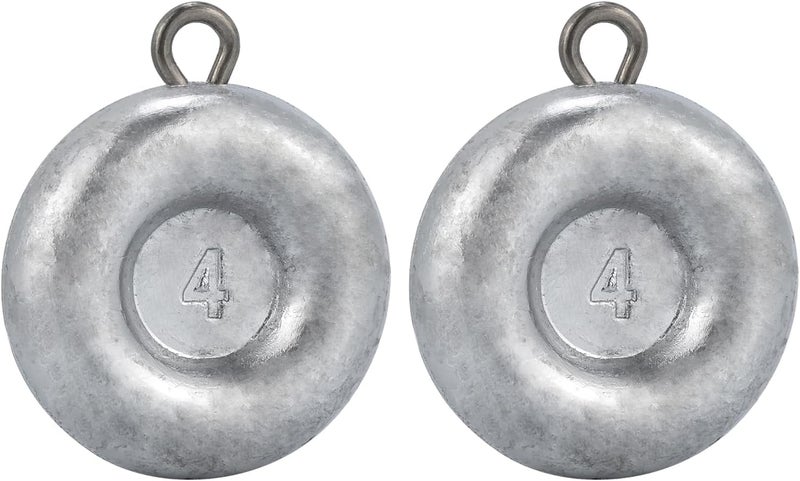 Dr.Fish Fishing Coin Sinkers Lead Fishing Weights Disc Weights No Roll Freshwater Saltwater River Bank Surf Fishing Catfishing - Image 1