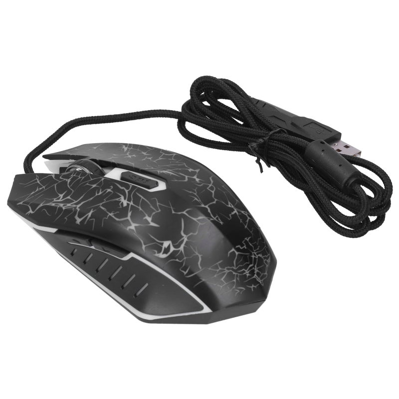 AOAS USB Wired Mouse 4000DPI Adjustable Ergonomic Design - Optical Gaming Mouse with 1200/2500/3200DPI Switch for Gamers - Image 3
